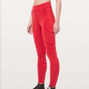 SOLD NWOT Lululemon Sumu-Su Tight Fiery Red (Rare)